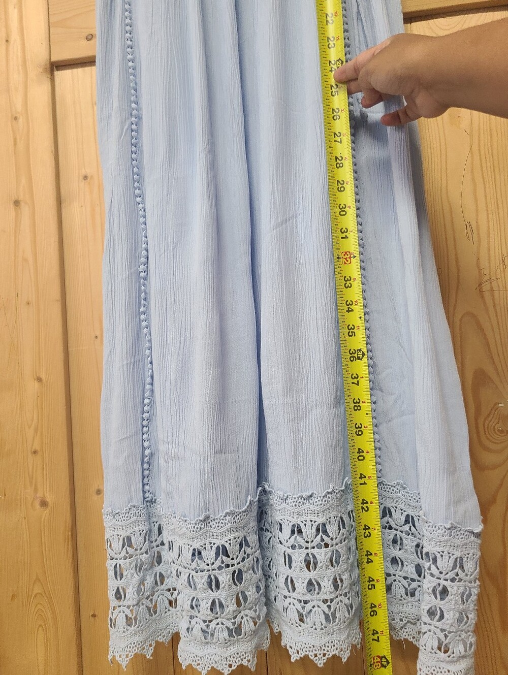 Motherhood Midi Summer Dress Light Blue - Picture 11 of 11